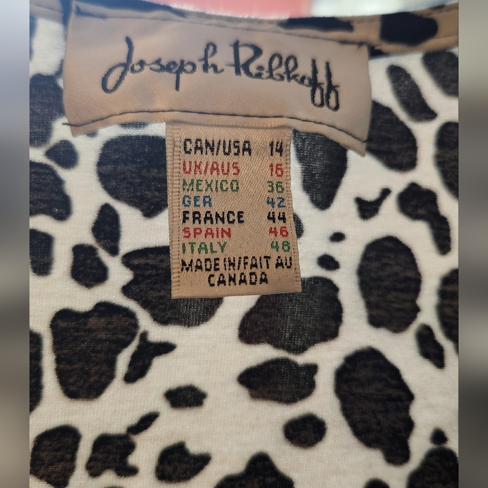 Joseph Ribkoff Animal Print Dress - Picture 2 of 6